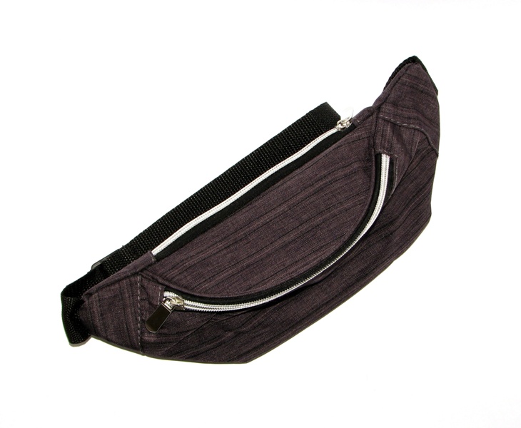 Сумка на пояс (бананка) WB01B-1 BLACK Сумка на пояс (бананка) WB01B-1 BLACK